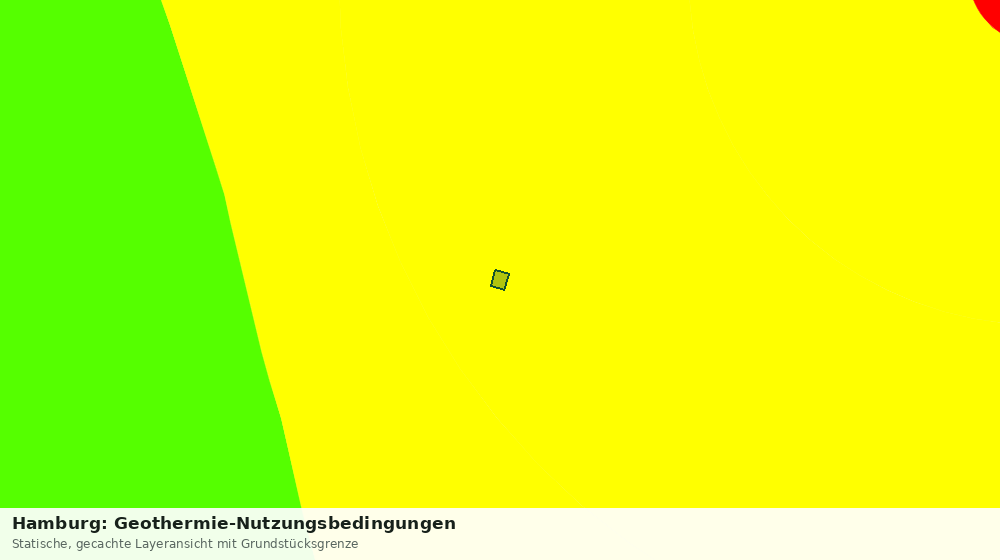 Statische Kartenansicht: Hamburg: Geothermie-Nutzungsbedingungen