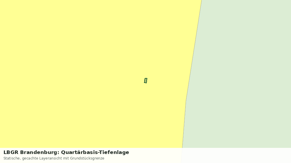 Statische Kartenansicht: LBGR Brandenburg: Quartärbasis-Tiefenlage