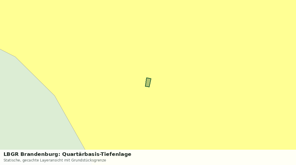Statische Kartenansicht: LBGR Brandenburg: Quartärbasis-Tiefenlage
