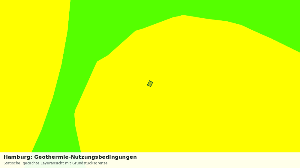 Statische Kartenansicht: Hamburg: Geothermie-Nutzungsbedingungen
