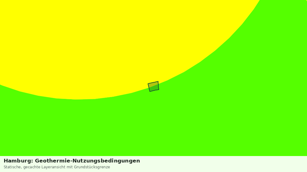 Statische Kartenansicht: Hamburg: Geothermie-Nutzungsbedingungen