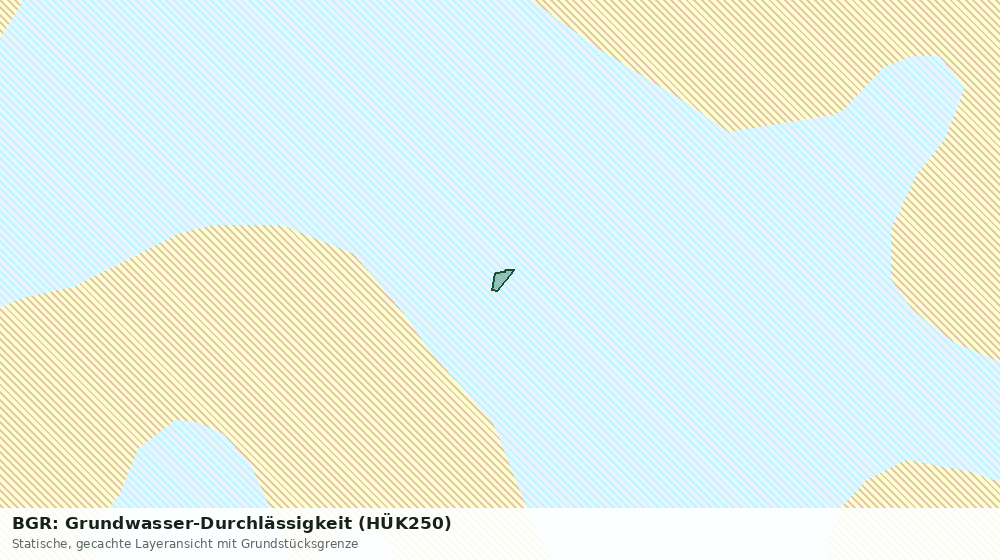 Statische Kartenansicht: BGR: Grundwasser-Durchlässigkeit (HÜK250)