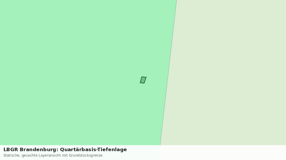 Statische Kartenansicht: LBGR Brandenburg: Quartärbasis-Tiefenlage