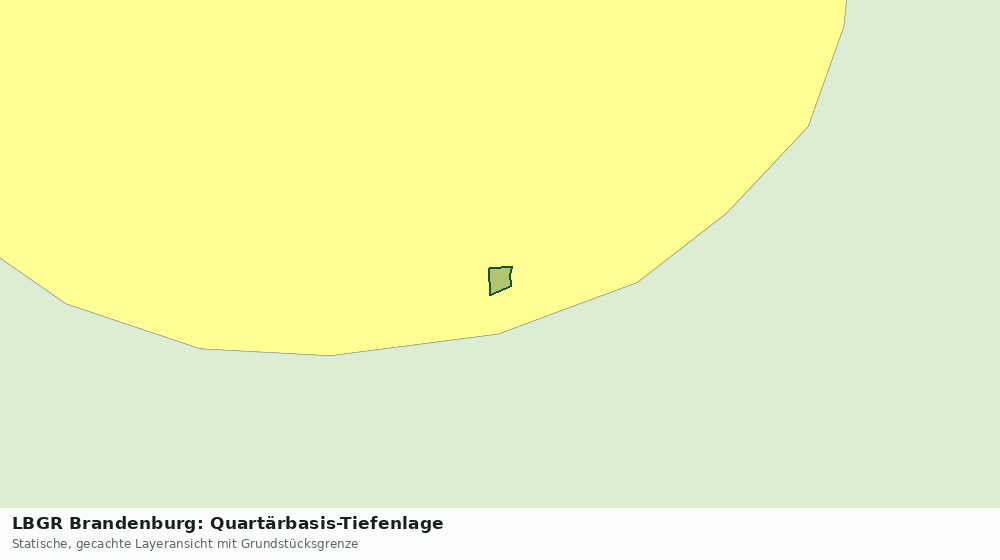 Statische Kartenansicht: LBGR Brandenburg: Quartärbasis-Tiefenlage
