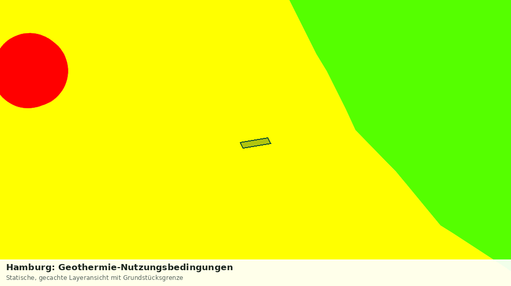 Statische Kartenansicht: Hamburg: Geothermie-Nutzungsbedingungen