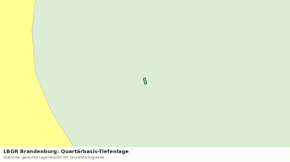 Statische Kartenansicht: LBGR Brandenburg: Quartärbasis-Tiefenlage