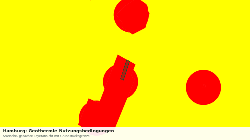 Statische Kartenansicht: Hamburg: Geothermie-Nutzungsbedingungen
