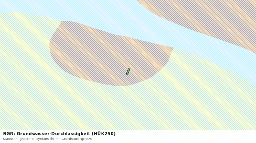 Statische Kartenansicht: BGR: Grundwasser-Durchlässigkeit (HÜK250)