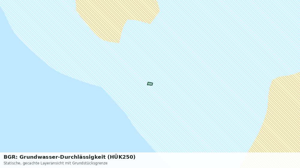 Statische Kartenansicht: BGR: Grundwasser-Durchlässigkeit (HÜK250)