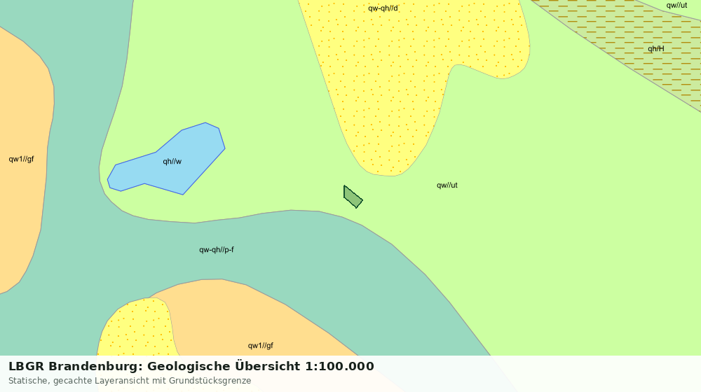 Statische Kartenansicht: LBGR Brandenburg: Geologische Übersicht 1:100.000