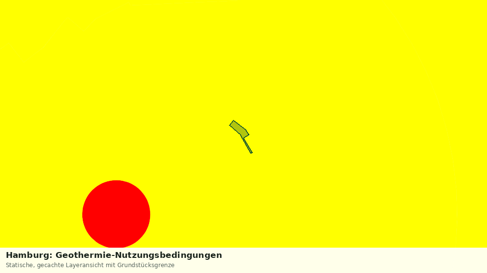 Statische Kartenansicht: Hamburg: Geothermie-Nutzungsbedingungen