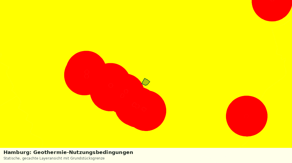 Statische Kartenansicht: Hamburg: Geothermie-Nutzungsbedingungen