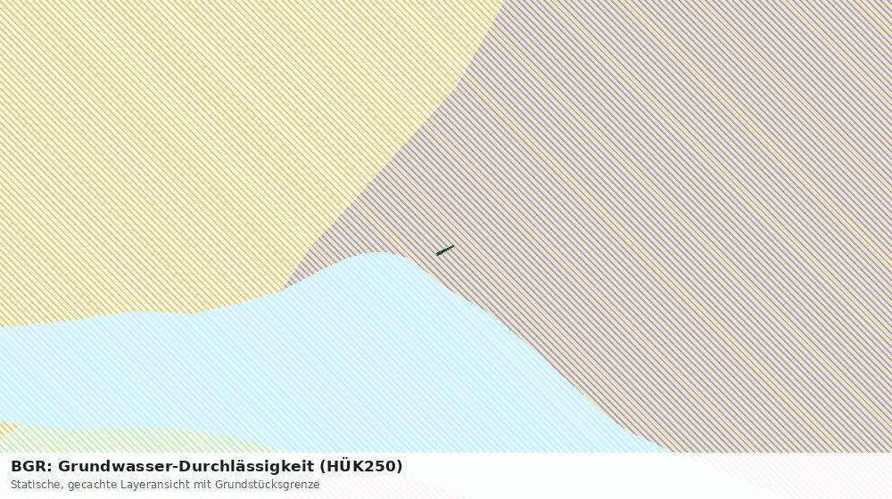 Statische Kartenansicht: BGR: Grundwasser-Durchlässigkeit (HÜK250)