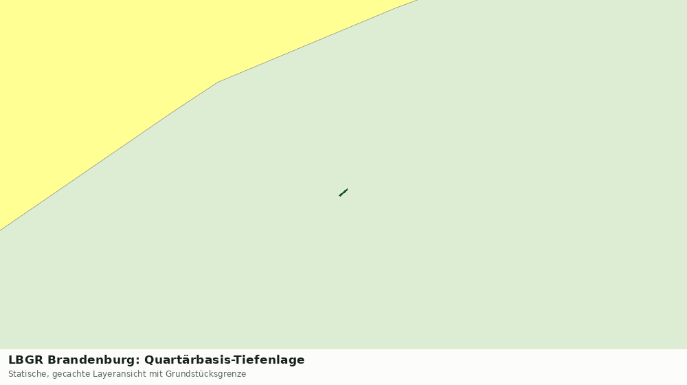 Statische Kartenansicht: LBGR Brandenburg: Quartärbasis-Tiefenlage