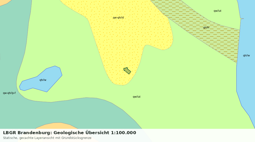 Statische Kartenansicht: LBGR Brandenburg: Geologische Übersicht 1:100.000