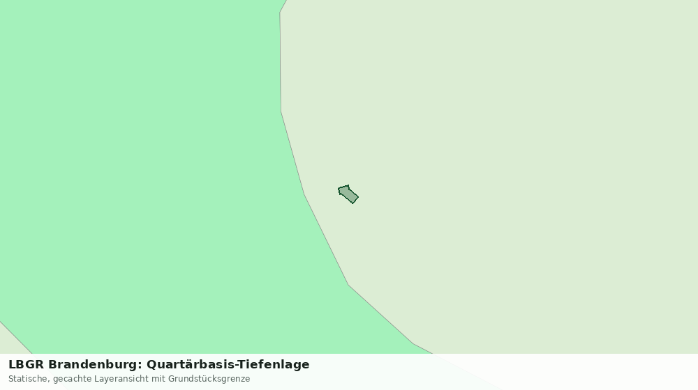 Statische Kartenansicht: LBGR Brandenburg: Quartärbasis-Tiefenlage