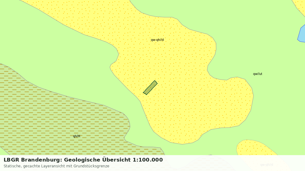 Statische Kartenansicht: LBGR Brandenburg: Geologische Übersicht 1:100.000