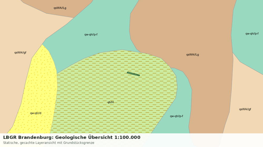 Statische Kartenansicht: LBGR Brandenburg: Geologische Übersicht 1:100.000