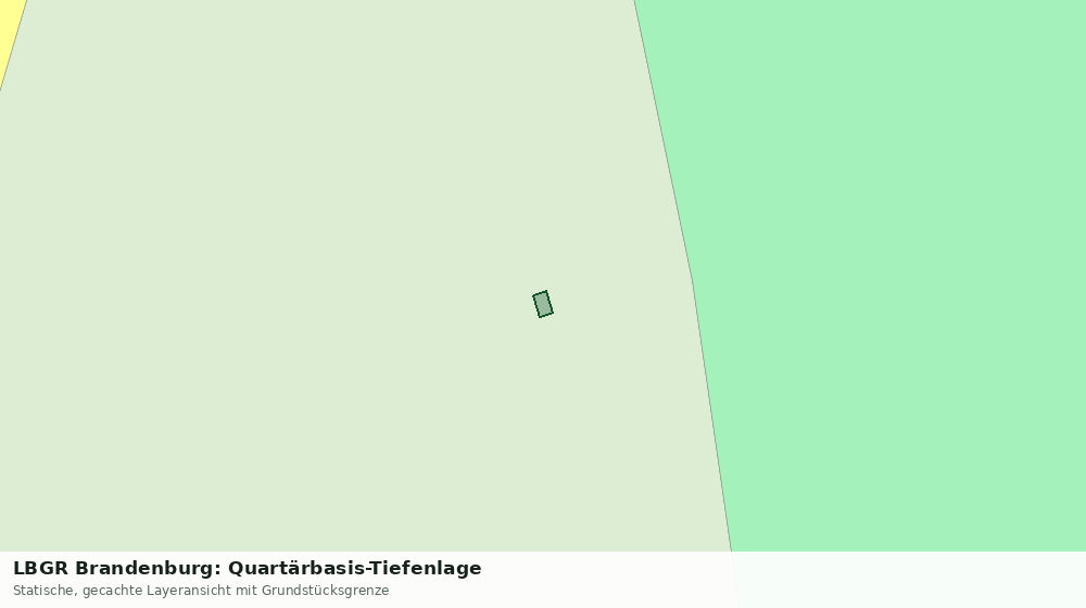 Statische Kartenansicht: LBGR Brandenburg: Quartärbasis-Tiefenlage