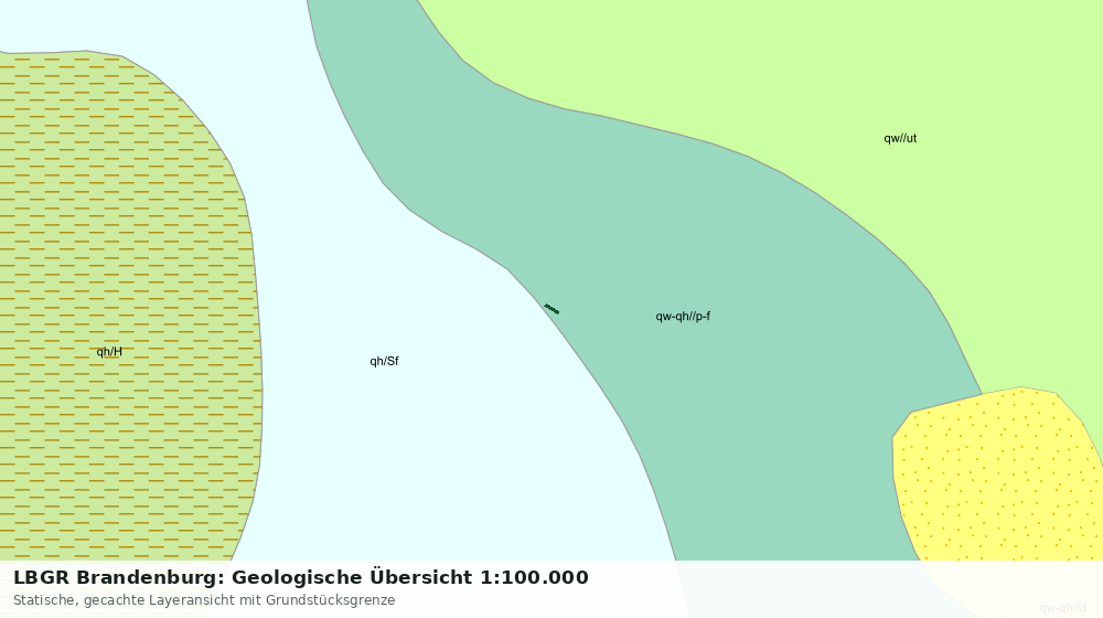 Statische Kartenansicht: LBGR Brandenburg: Geologische Übersicht 1:100.000