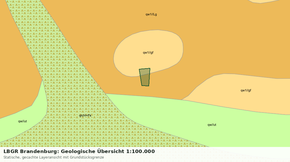Statische Kartenansicht: LBGR Brandenburg: Geologische Übersicht 1:100.000