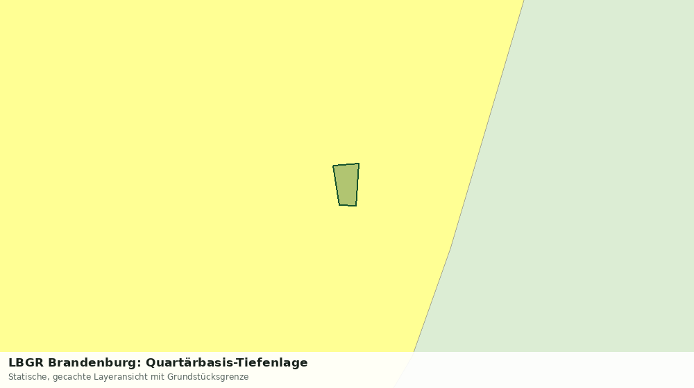 Statische Kartenansicht: LBGR Brandenburg: Quartärbasis-Tiefenlage