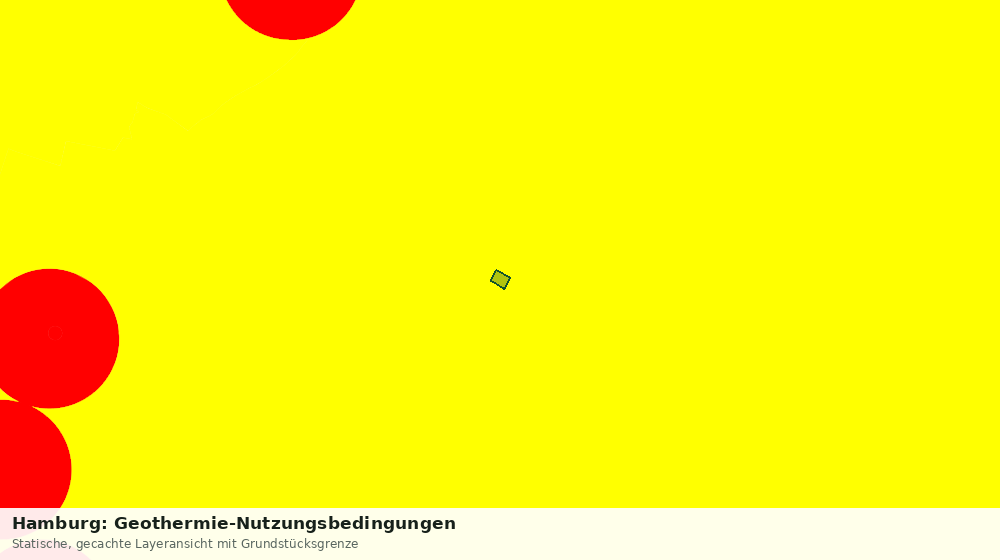 Statische Kartenansicht: Hamburg: Geothermie-Nutzungsbedingungen