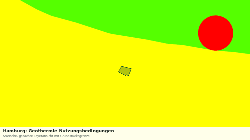 Statische Kartenansicht: Hamburg: Geothermie-Nutzungsbedingungen