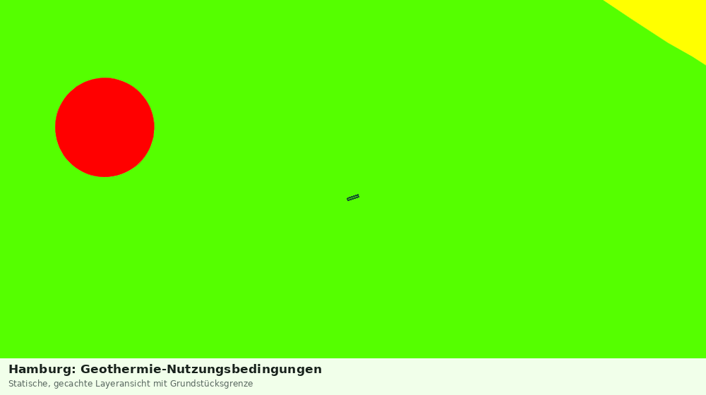 Statische Kartenansicht: Hamburg: Geothermie-Nutzungsbedingungen