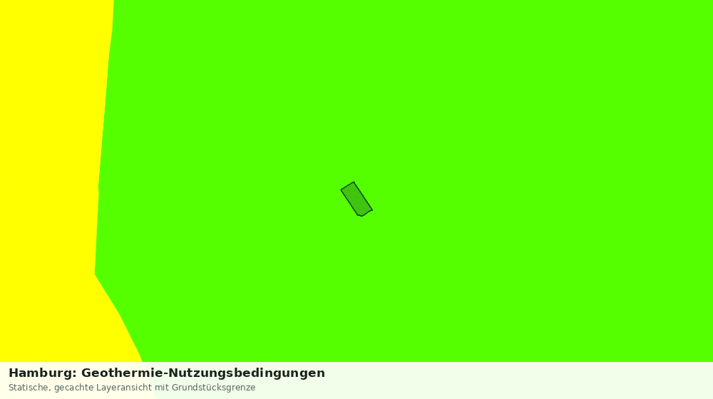 Statische Kartenansicht: Hamburg: Geothermie-Nutzungsbedingungen