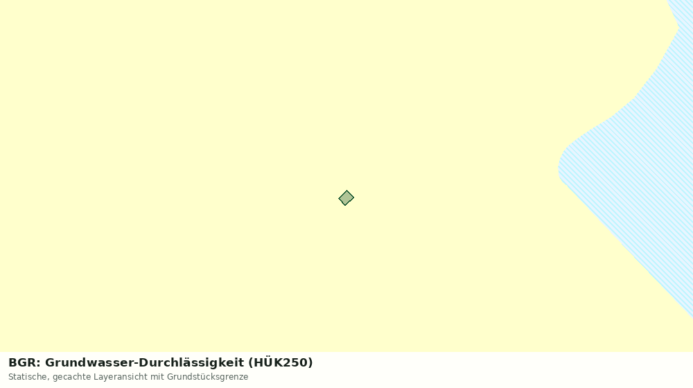 Statische Kartenansicht: BGR: Grundwasser-Durchlässigkeit (HÜK250)