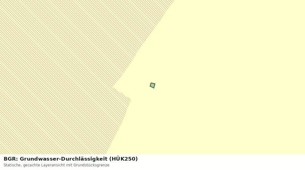 Statische Kartenansicht: BGR: Grundwasser-Durchlässigkeit (HÜK250)