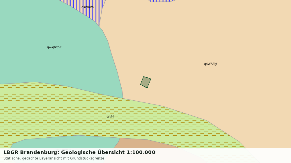 Statische Kartenansicht: LBGR Brandenburg: Geologische Übersicht 1:100.000