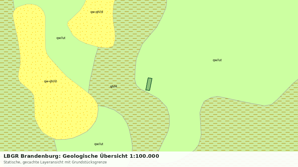 Statische Kartenansicht: LBGR Brandenburg: Geologische Übersicht 1:100.000