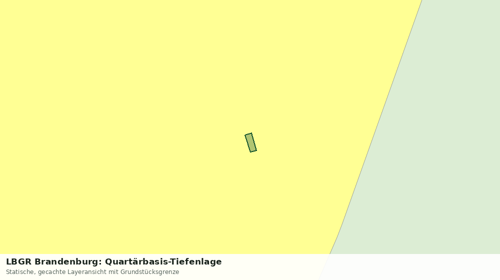 Statische Kartenansicht: LBGR Brandenburg: Quartärbasis-Tiefenlage