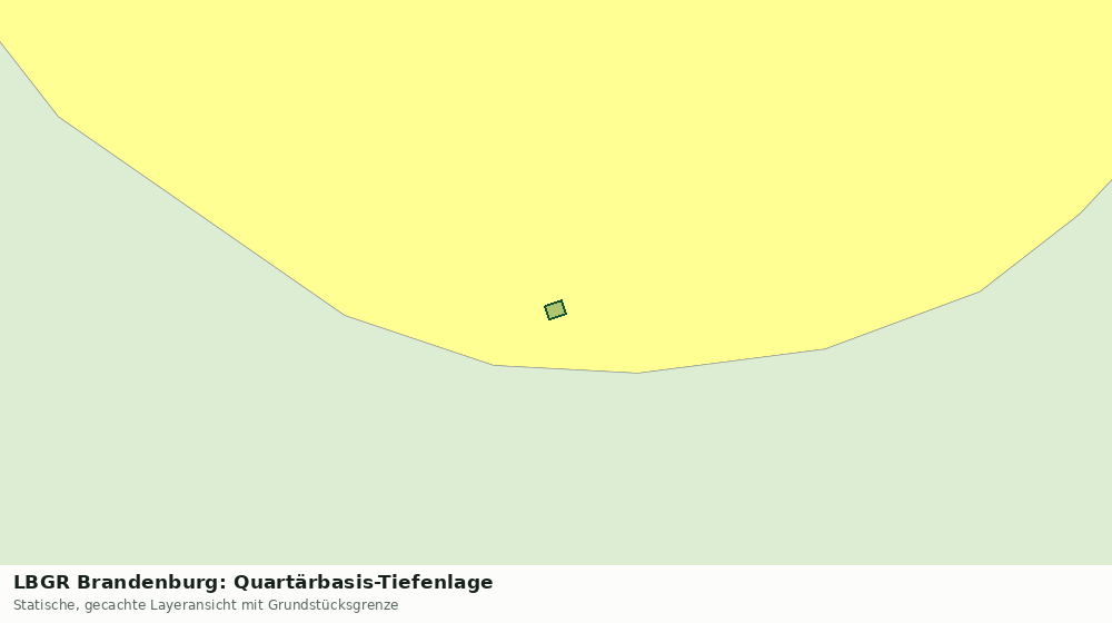 Statische Kartenansicht: LBGR Brandenburg: Quartärbasis-Tiefenlage