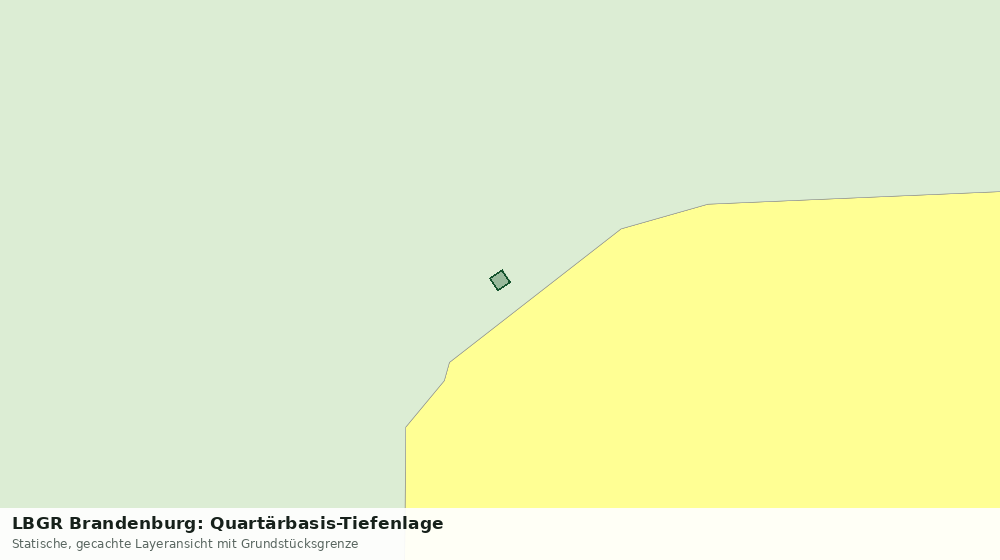 Statische Kartenansicht: LBGR Brandenburg: Quartärbasis-Tiefenlage