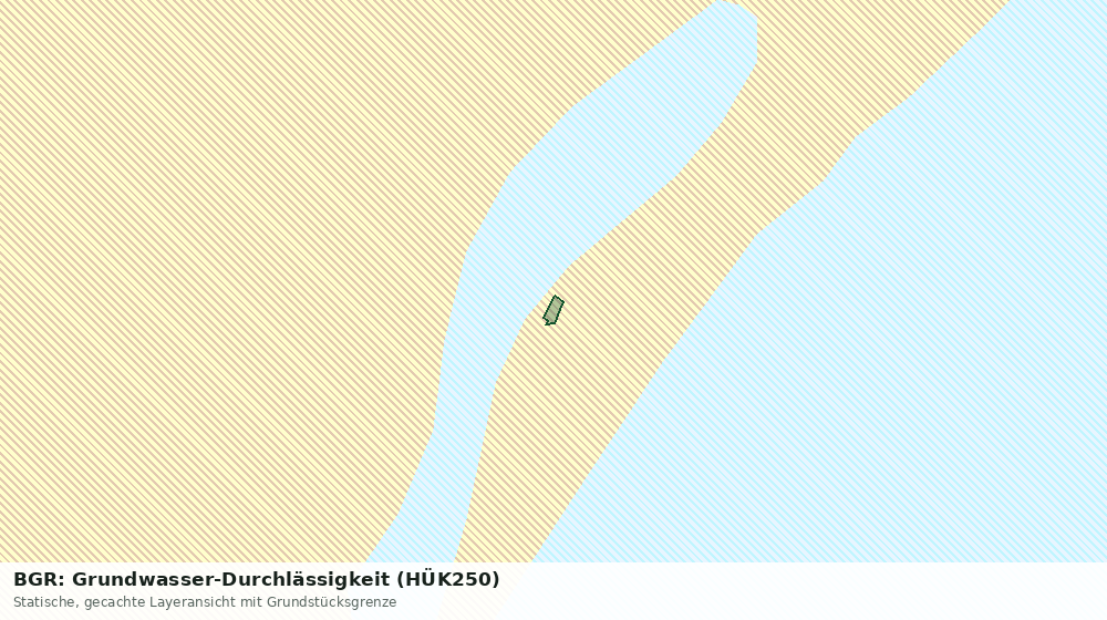 Statische Kartenansicht: BGR: Grundwasser-Durchlässigkeit (HÜK250)