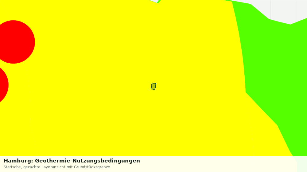 Statische Kartenansicht: Hamburg: Geothermie-Nutzungsbedingungen