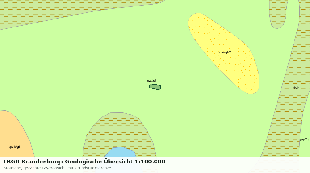 Statische Kartenansicht: LBGR Brandenburg: Geologische Übersicht 1:100.000