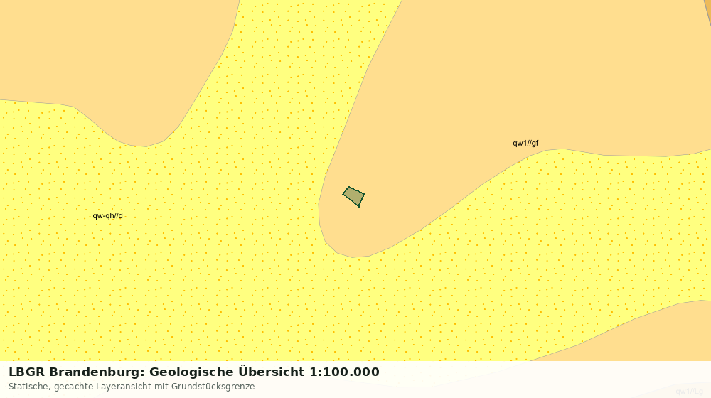 Statische Kartenansicht: LBGR Brandenburg: Geologische Übersicht 1:100.000