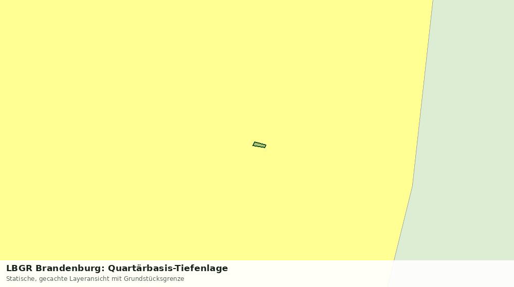 Statische Kartenansicht: LBGR Brandenburg: Quartärbasis-Tiefenlage