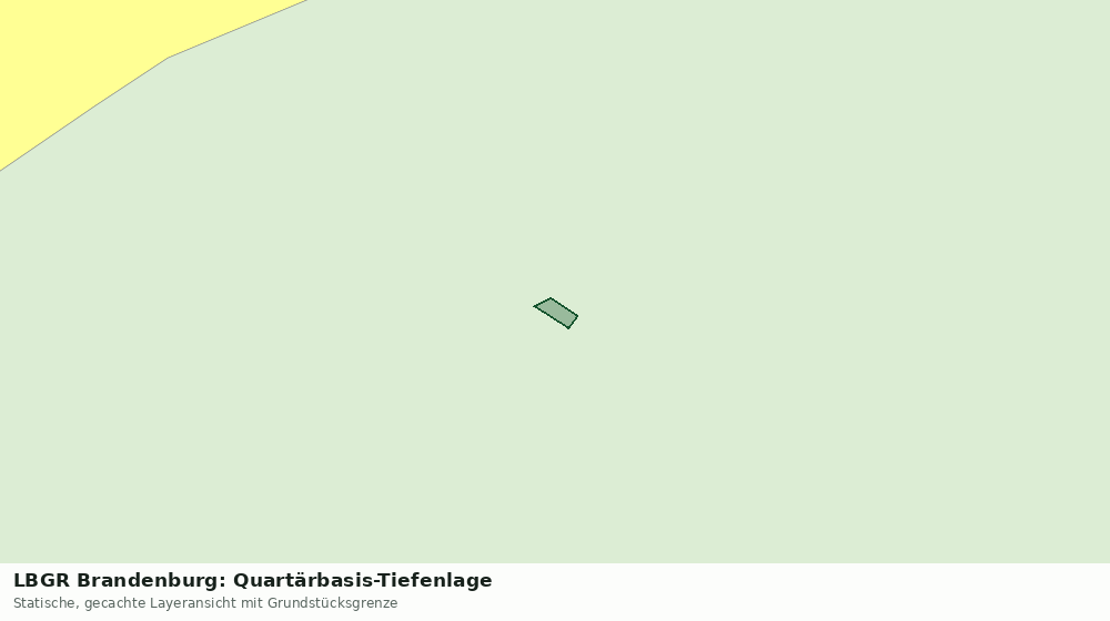 Statische Kartenansicht: LBGR Brandenburg: Quartärbasis-Tiefenlage