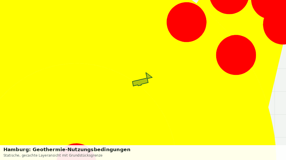 Statische Kartenansicht: Hamburg: Geothermie-Nutzungsbedingungen