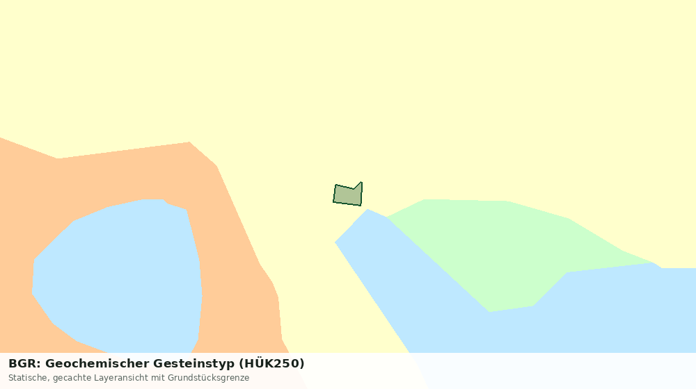 Statische Kartenansicht: BGR: Geochemischer Gesteinstyp (HÜK250)