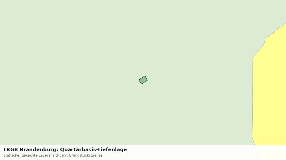 Statische Kartenansicht: LBGR Brandenburg: Quartärbasis-Tiefenlage
