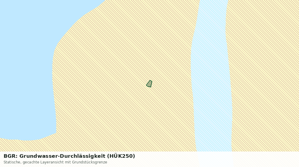 Statische Kartenansicht: BGR: Grundwasser-Durchlässigkeit (HÜK250)