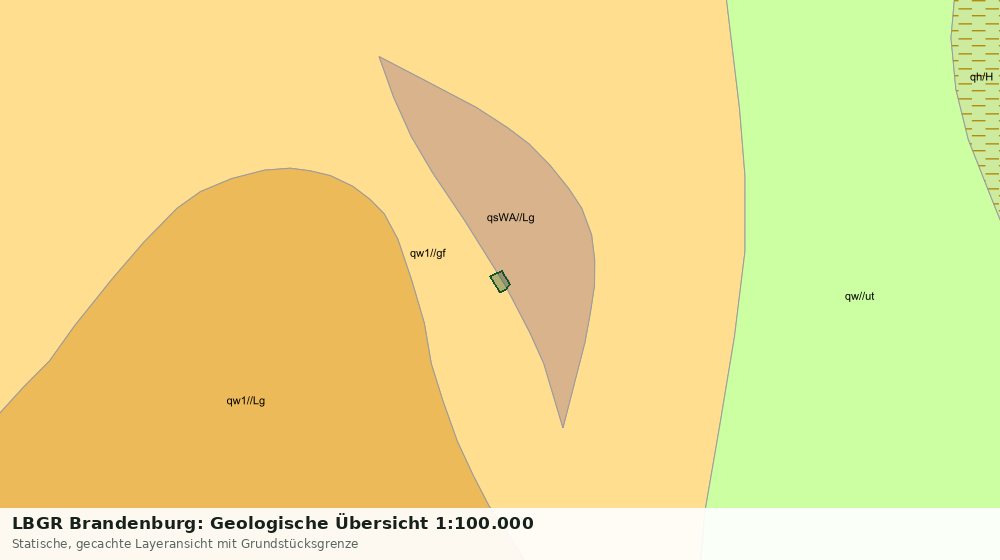 Statische Kartenansicht: LBGR Brandenburg: Geologische Übersicht 1:100.000