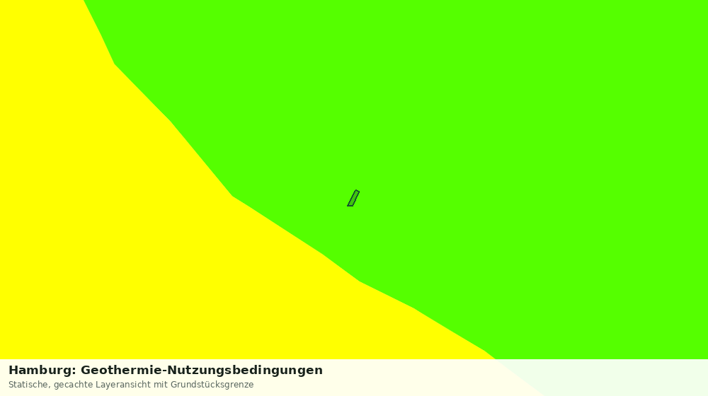 Statische Kartenansicht: Hamburg: Geothermie-Nutzungsbedingungen