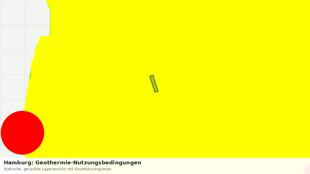 Statische Kartenansicht: Hamburg: Geothermie-Nutzungsbedingungen